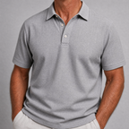 Men's Lightweight Linen Polo Shirt-Inmodax