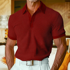 Men's Premium Checked Polo Shirt-Inmodax