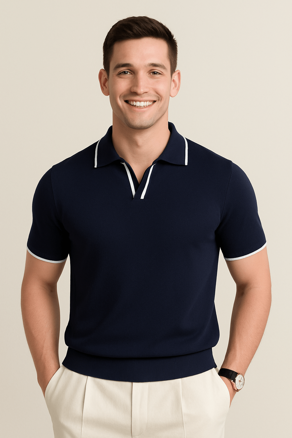 Men's Soft-Touch Polo Shirt-Inmodax
