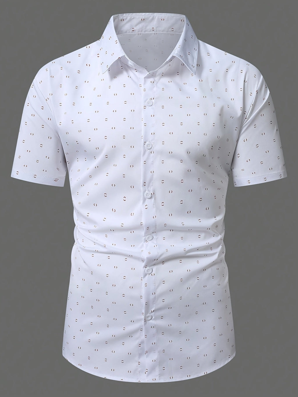 Men's Soft-Touch Printed Short-Sleeve Casual Shirt-Inmodax