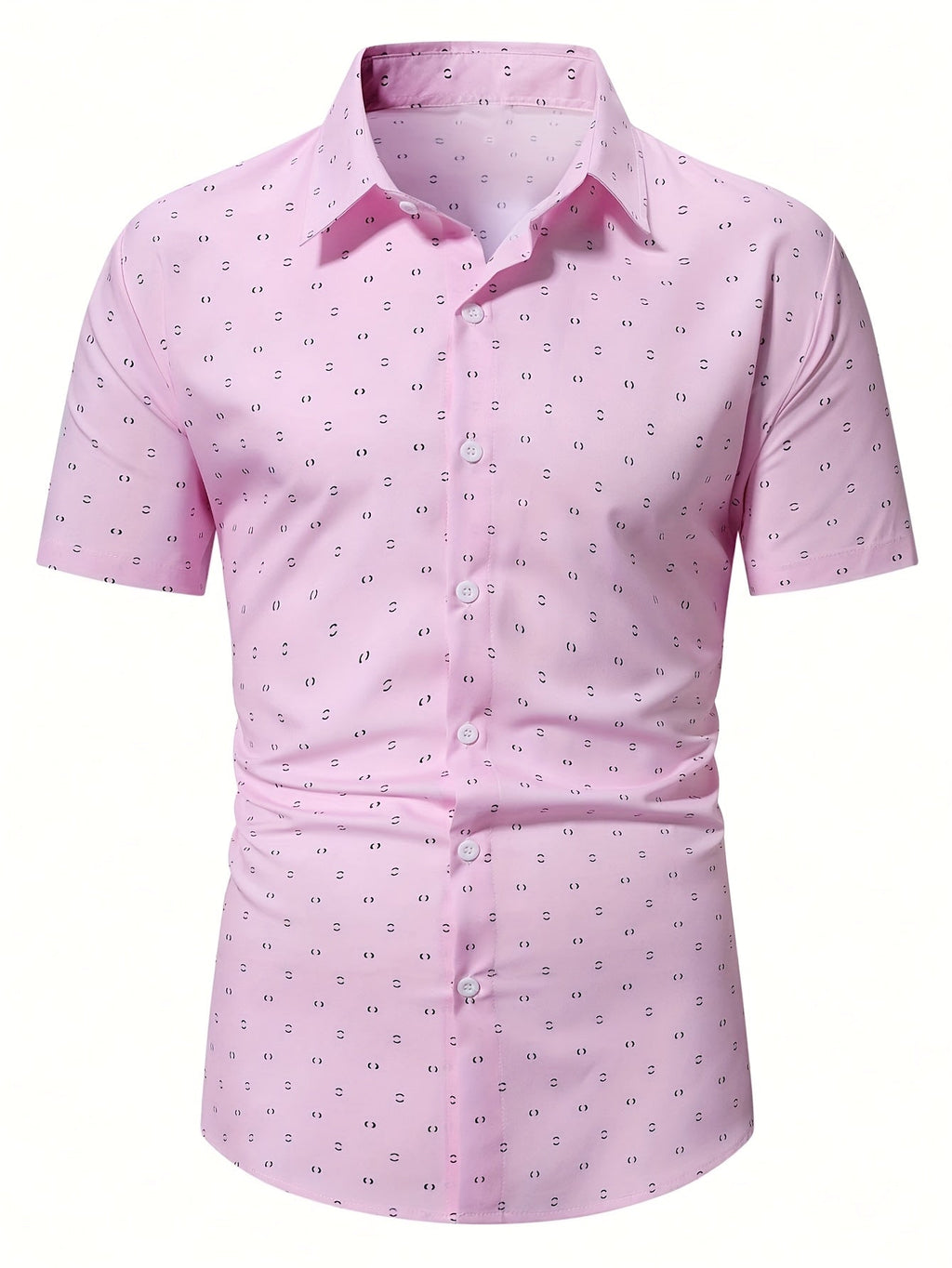 Men's Soft-Touch Printed Short-Sleeve Casual Shirt-Inmodax