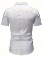 Men's Soft-Touch Printed Short-Sleeve Casual Shirt-Inmodax