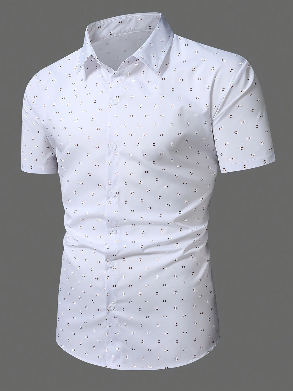 Men's Soft-Touch Printed Short-Sleeve Casual Shirt-Inmodax
