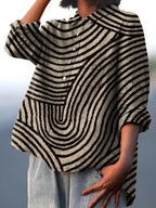 Women's Artful Long-Sleeve Blouse-Inmodax