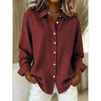 Women's Classic Gingham Button-Up Blouse-Inmodax