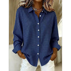 Women's Classic Gingham Button-Up Blouse-Inmodax