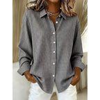 Women's Classic Gingham Button-Up Blouse-Inmodax