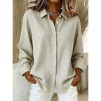 Women's Classic Gingham Button-Up Blouse-Inmodax