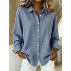 Women's Classic Gingham Button-Up Blouse-Inmodax