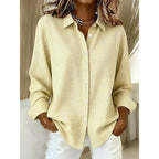 Women's Classic Gingham Button-Up Blouse-Inmodax
