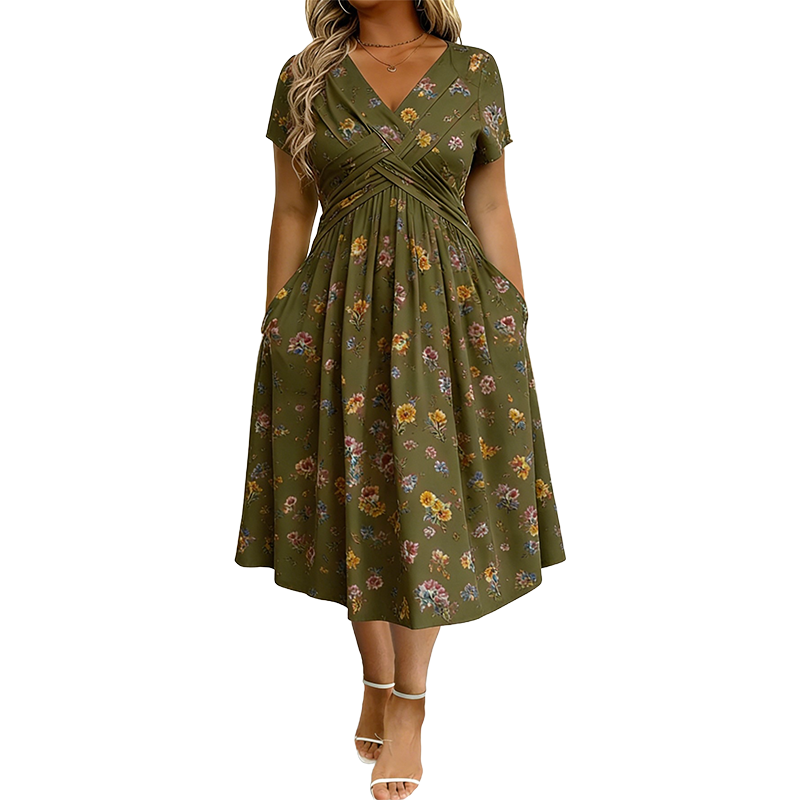 Women's Premium Midi Dress-Inmodax