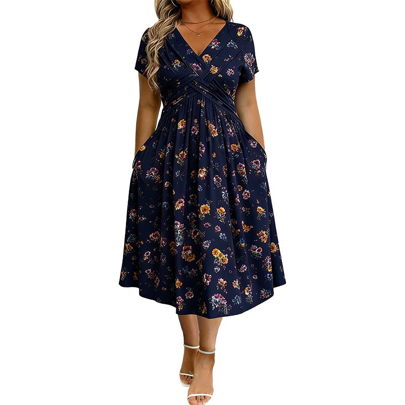 Women's Premium Midi Dress-Inmodax