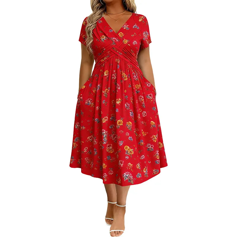 Women's Premium Midi Dress-Inmodax