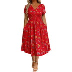 Women's Premium Midi Dress-Inmodax