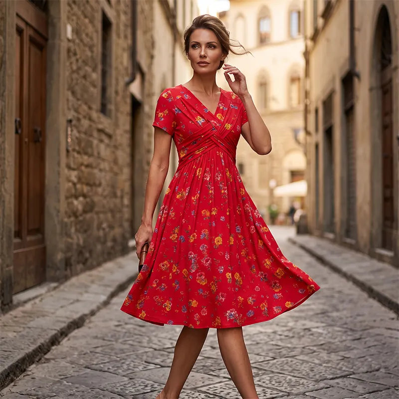 Women's Premium Midi Dress-Inmodax