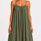 Women's Soft-Touch V-Neck Wrap Midi Dress-Inmodax