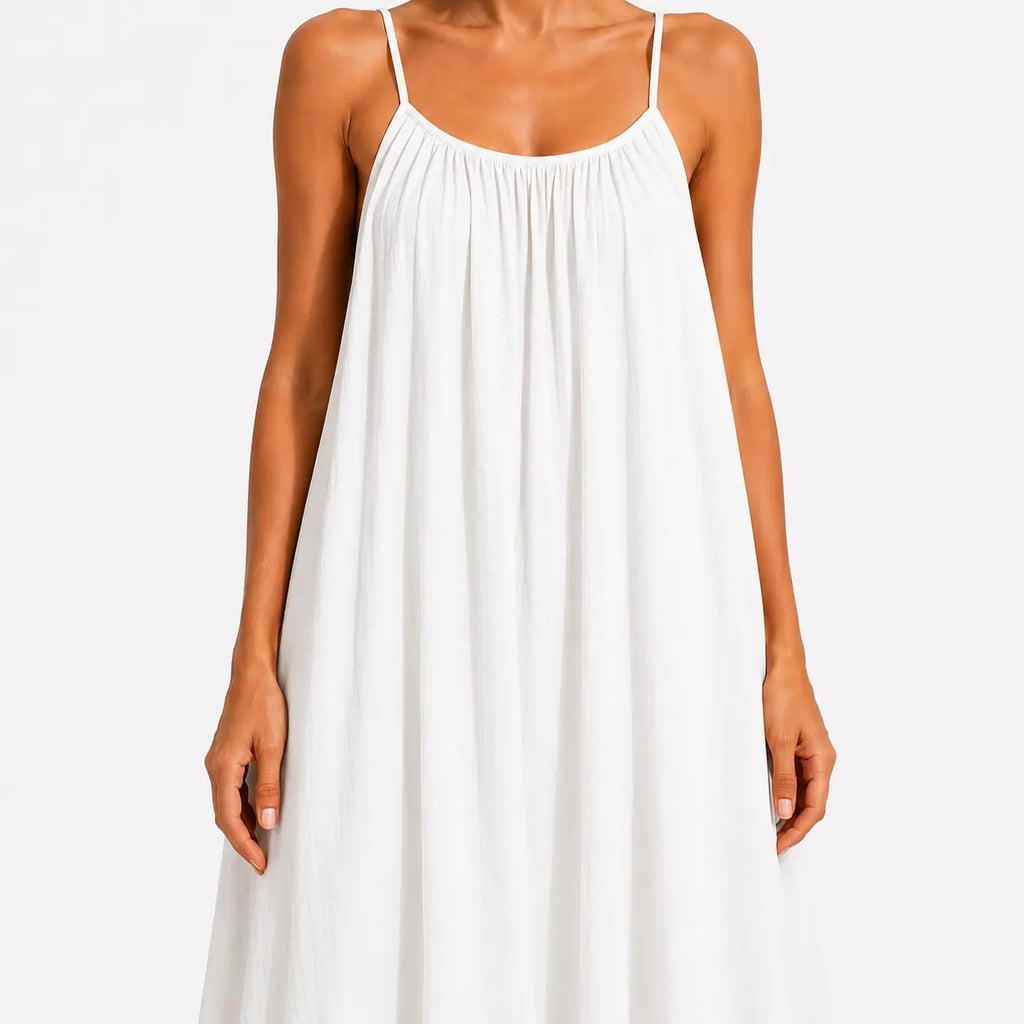 Women's Soft-Touch V-Neck Wrap Midi Dress-Inmodax